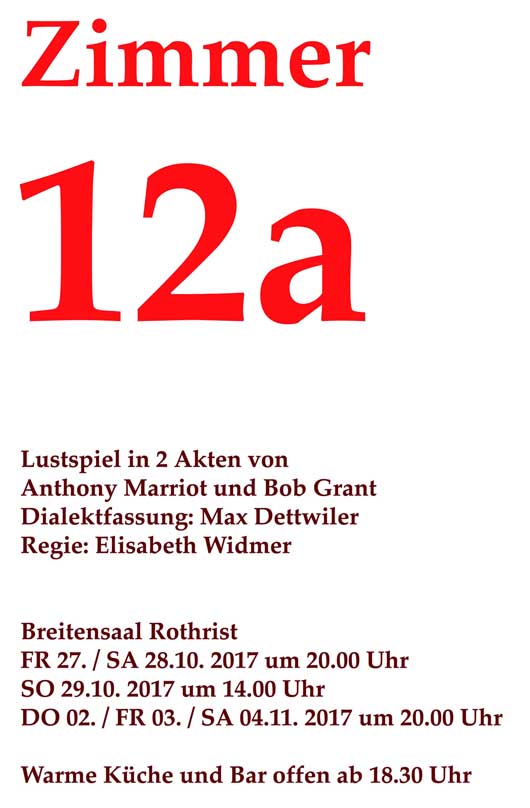 Zimmer 12a